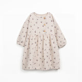 Girls Woven Cotton Dress || Strawberry Tree Print