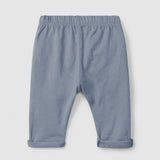 Plain Jersey Pull Up Pants || Indigo