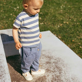 Plain Jersey Pull Up Pants || Indigo