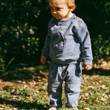 Plain Jersey Pull Up Pants || Indigo