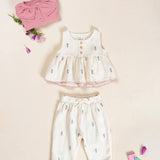 Organic Cotton Trousers || Pineapple Print