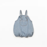 Denim Jumpsuit with Front Pocket ||