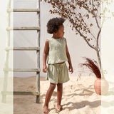 Sleeveless Pique Top || Khaki Green