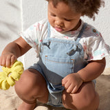 Denim Jumpsuit with Front Pocket ||