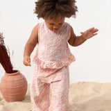 Printed Woven Trousers || Zebra Pink