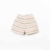 Girls Jersey Shorts || Striped