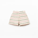 Girls Jersey Shorts || Striped