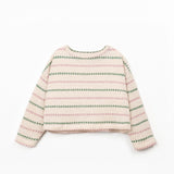Girls Jersey Sweater || Striped