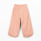 Organic Cotton Wide Leg Trousers || Salmon