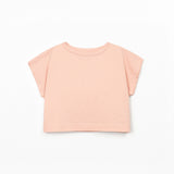 Girls Cropped T-Shirt || Salmon