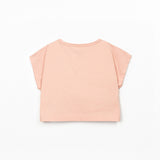 Girls Cropped T-Shirt || Salmon