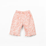 Printed Woven Trousers || Zebra Pink