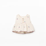 Sleeveless Cotton Jersey Top || Pineapple Print