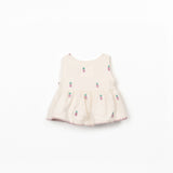 Sleeveless Cotton Jersey Top || Pineapple Print