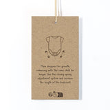 Organic Cotton Body Suit With Ruffle Insert || White