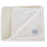 Luxury Duo Borderless Blanket || Pink & Ivory