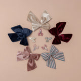Agnes Bow Clip || Stripe