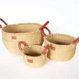 Kandiga Baskets - Round with Handles: L