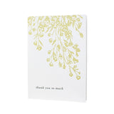 Thank You Letterpress Card || Floral