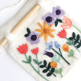 8"x8" Wildflower Banner Felting Kit
