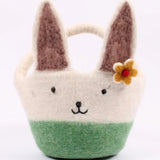 Felt Easter Basket with Bunny Ears || Large