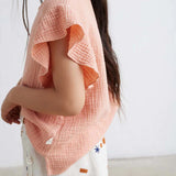 Soft Gauze Top || Pink