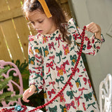 Girls Jaipur Dress || Christmas Bows & Bells