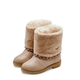 Rosalen Boots || Light Beige Sheep Wool