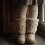 Rosalen Boots || Light Beige Sheep Wool
