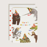 Birthday Card || Animals Having a Party