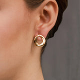 Sol Loop Earrings || Gold