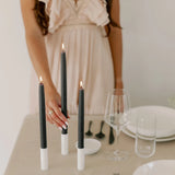 Beeswax Dipped Taper Candles || Clay