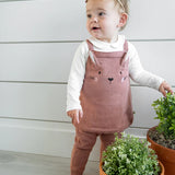 Bunny Baby Girl Tunic Dress Set || Apple Spice
