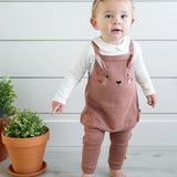 Bunny Baby Girl Tunic Dress Set || Apple Spice