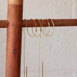 Small Mala Hoops || Rust