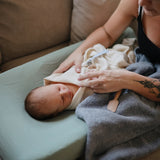 Ribbed baby Blanket || Ivory