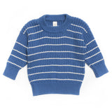 Luca Sweater || Federal Blue & Natural