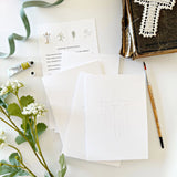 Paintable Notecards || He Is Risen