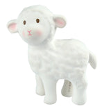 Organic Rubber Teether, Rattle, Bath Toy || Bahbah the Lamb