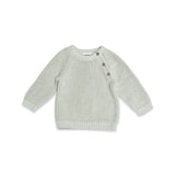 Classic Chunky Organic Knit Sweater || Stone