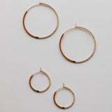 Small Mala Hoops || Rust