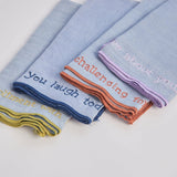 Handwoven Conversation Dinner Napkins || Striped