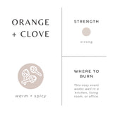Non-Toxic Soy Candle || Orange & Clove