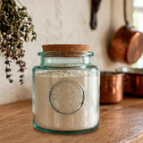 Authentic Jar Recycled Glass with Cork - 50 Oz