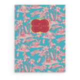 Fairy House Toile Softcover Notebook || Blue
