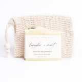 Handmade Tallow and Goat Milk Soap Bar || Lavender & Mint
