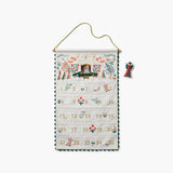 Embroidered Hanging Advent Calendar || Nativity