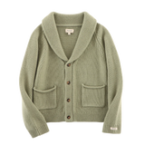 Kicher Merino Wool Cardigan || Desert Green