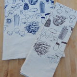 Natural Cotton Tea Towel || Mushroom