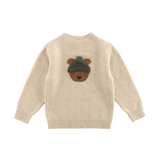 Denn Merino Wool Bear Sweater || Biscotti Melange